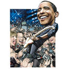 Obama Calls On Rock Stars For Support