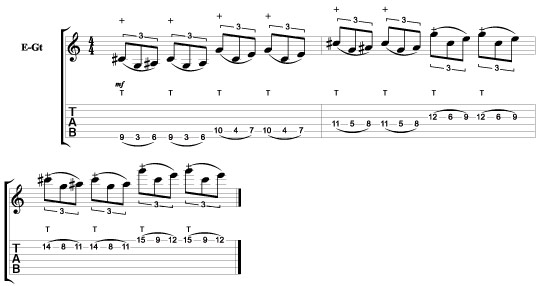 arpeggio tapping