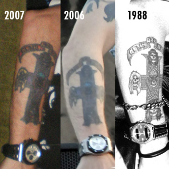 Does Axl Rose have any tattoos  Quora