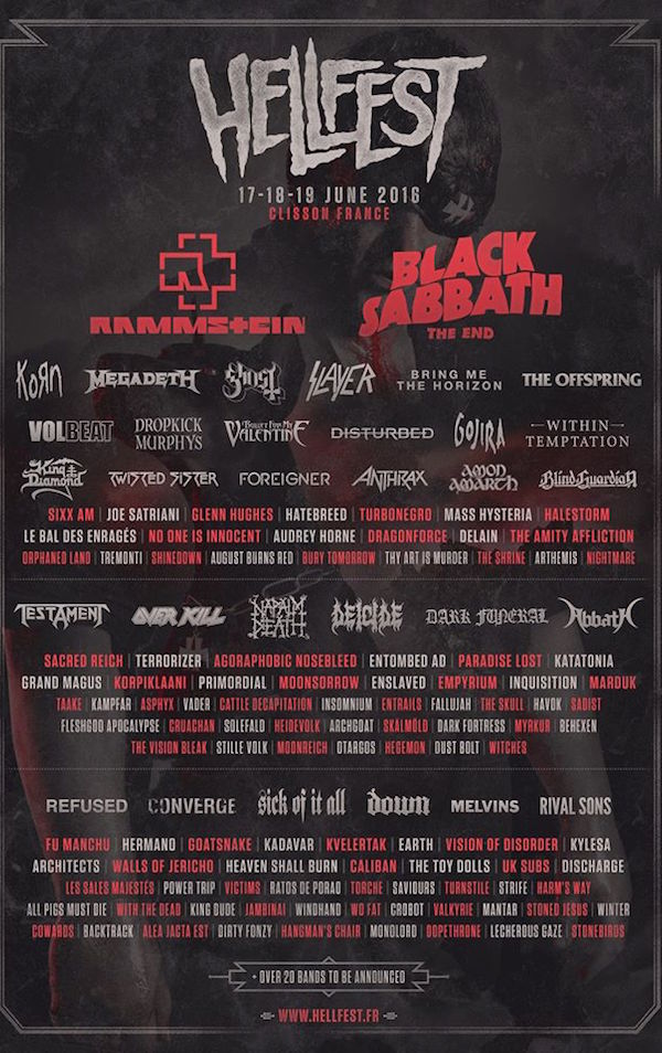The Lineup of Next Year's Hellfest Will Make Every Metal Fan's Head ...