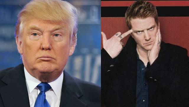 Polémico mensaje de los Queens Of The Stone Age para el nuevo presidente de los EEUU.
