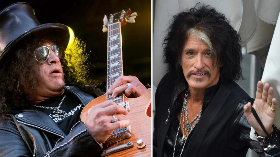 Slash Recalls Reuniting Aerosmith's Joe Perry With His Legendary Les ...