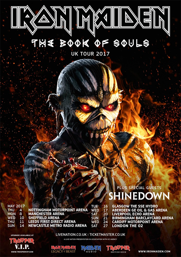 Iron maiden tour dates