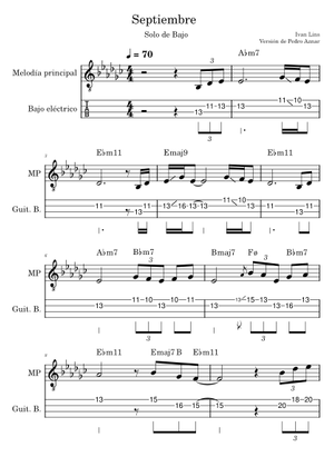 Setembro - Ivan Lins Sheet Music with Chords for Piano (Solo) easy