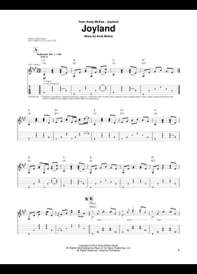 Free Andy McKee sheet music | Download PDF or print on MuseScore.com