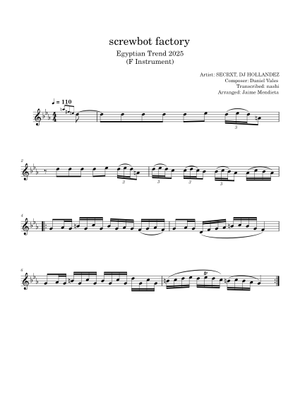 screwbot factory – SECRXT, DJ HOLLANDEZ (C Inst. Bass Clef