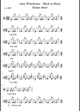 Free Amy Winehouse sheet music | Download PDF or print on