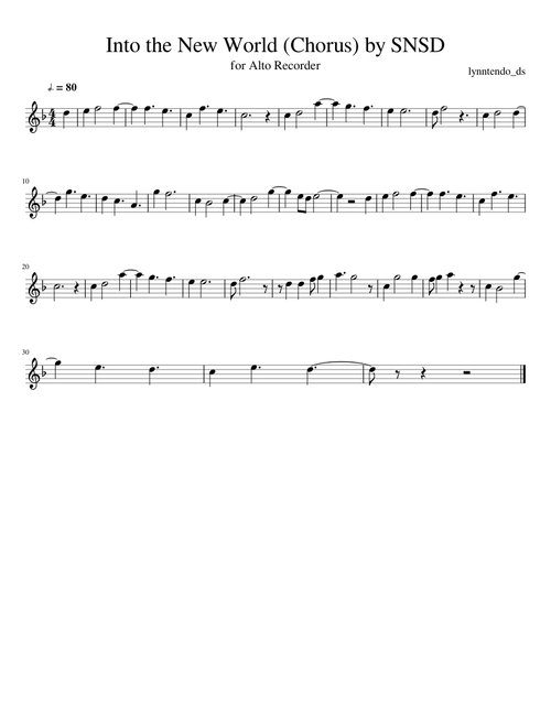 Into the New World Chorus by SNSD