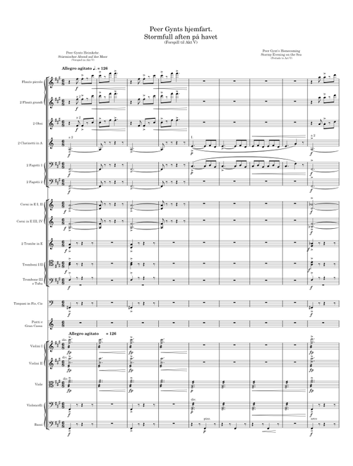 Peer Gynt, Op.23 – Edvard Grieg - 21. Peer Gynts hjemfart. Stormfull aften på havet