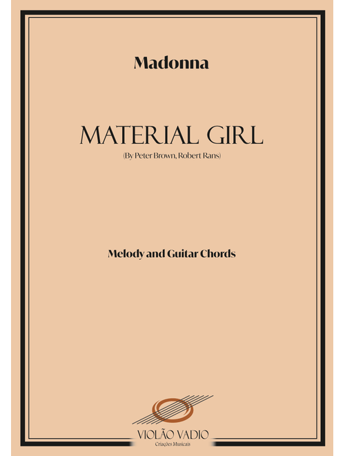 Material Girl (Arr. André Alberto Santos) - Madonna (Piano-Vocal-Guitar (Piano Accompaniment))