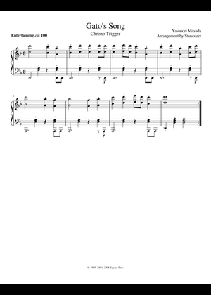 Chrono trigger – Yasunori Mitsuda Sheet Music for Piano (Solo