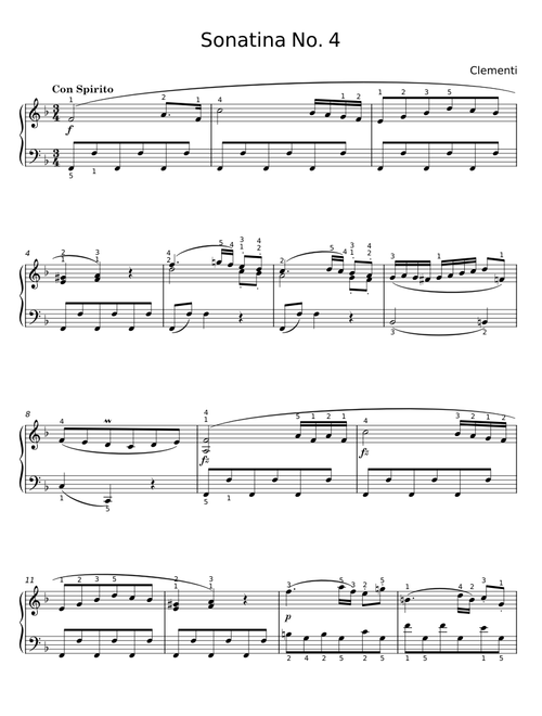 Sonatina Op.36 No.4 - Muzio Clementi