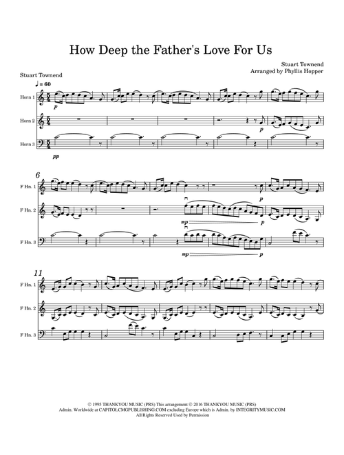 How Deep The Father's Love For Us (Arr. Phyllis Hopper) - Nichole Nordeman (Brass Ensemble)