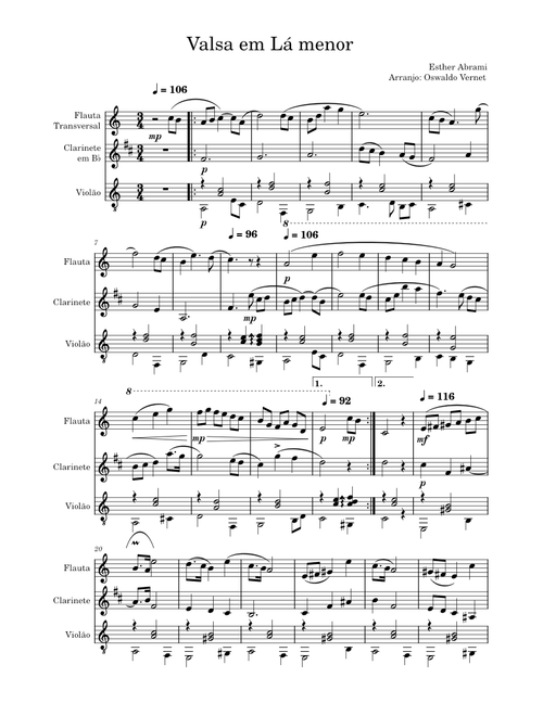 Valsa em Lá Menor  - Esther Abrami