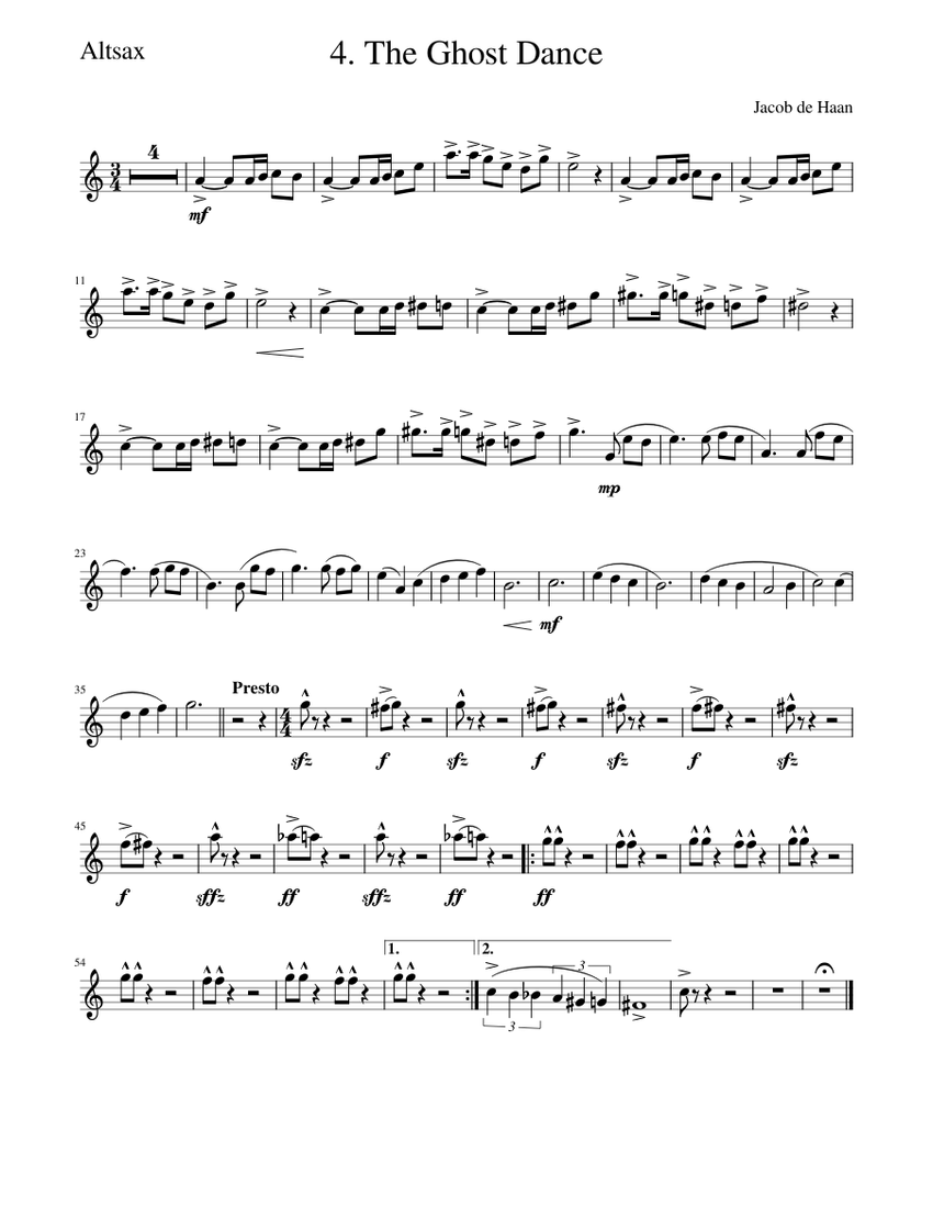 The Ghost Dance Sheet Music For Piano Solo Musescore