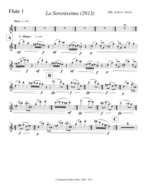 La Serenissima (2013) flute 1 - Thomas Oboe Lee (Flute Solo)