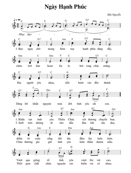 Ngày Hạnh Phúc - Hải Nguyễn
