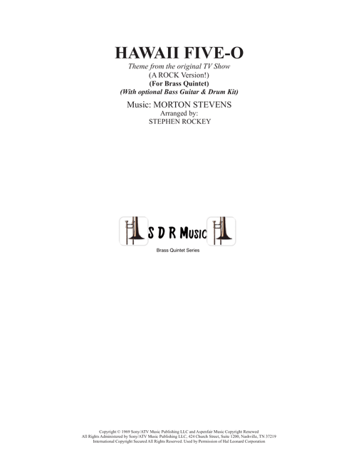 Hawaii Five-O Theme (Arr. Arranged by Stephen Rockey) - The Ventures (Brass Ensemble)