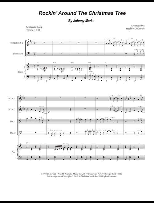 Rockin' Around The Christmas Tree (Arr. Stephen DeCesare) - Toby Keith (Brass Ensemble)