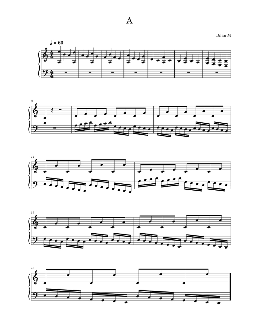 A Sheet music for Piano (Solo) Easy | Musescore.com
