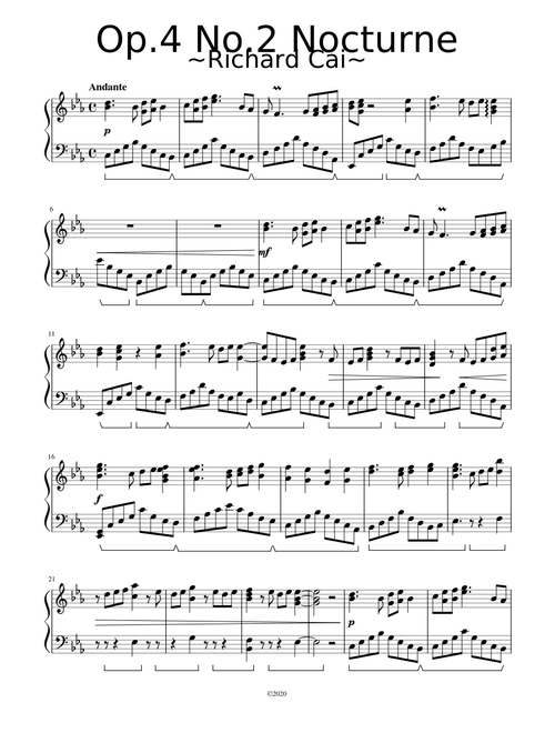 Op.4 No.2 Nocturne