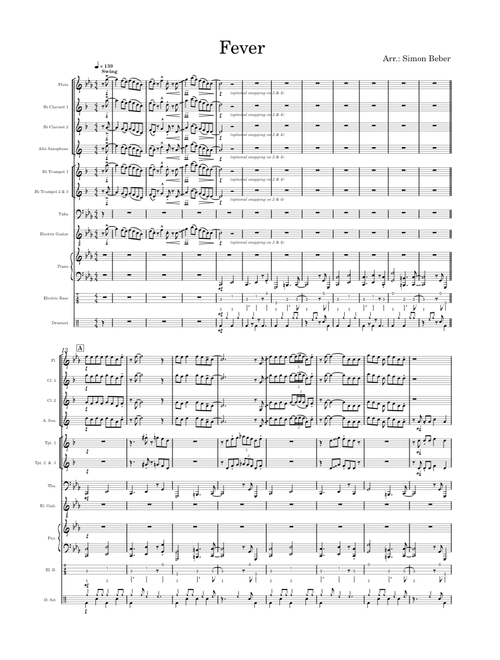 Jazz standards and funky selections for big band sheet music by
