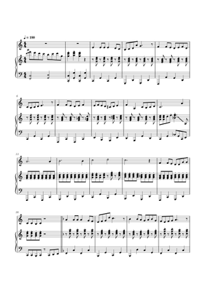 音程厨ピッチテスト Sheet Music for Marimba (Percussion Trio