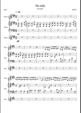 Free Reol / れをる sheet music | Download PDF or print on