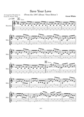 Free Great White sheet music | Download PDF or print on