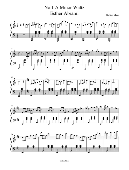 No.1 A Minor Waltz – Esther Abrami No 1 A Minor Waltz