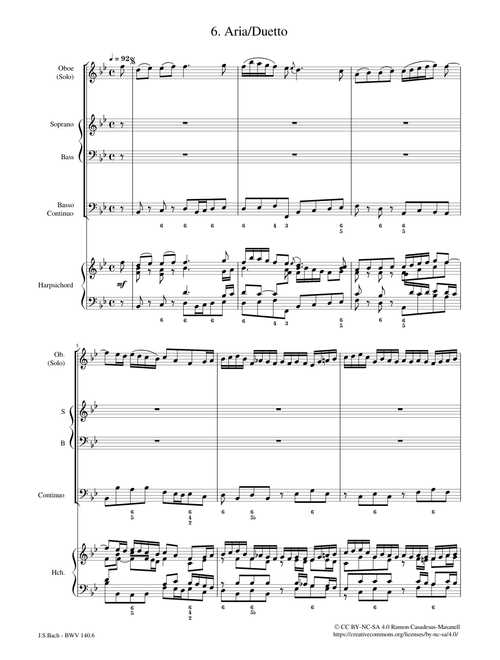 Wachet auf, ruft uns die Stimme, BWV 140 – Johann Sebastian Bach Wachet auf, ruft uns die Stimme, BWV 140 / Mvt. 6 – Johann Sebastian Bach BWV 140.6