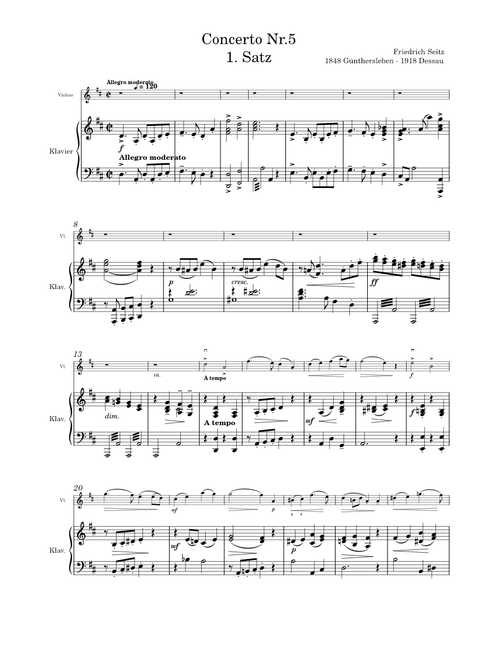 Concerto No.5 I – Friedrich Seitz