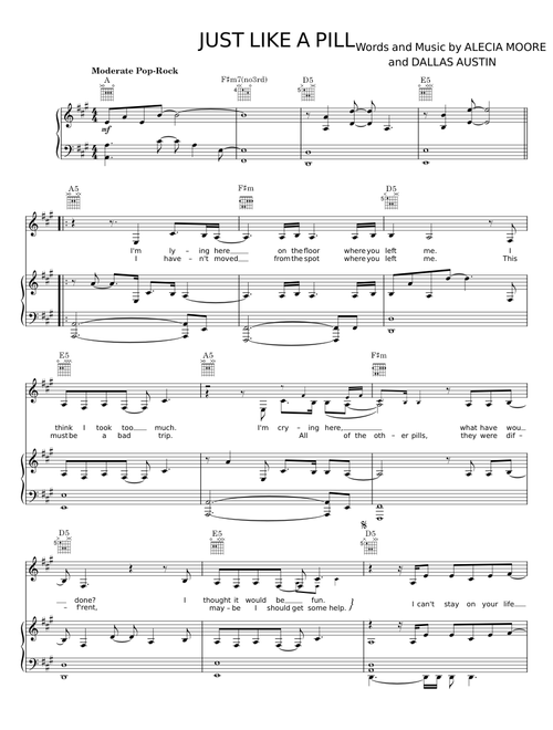 JUST LIKE A PILL - ALECIA MOORE