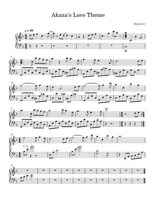 Akaza's love theme