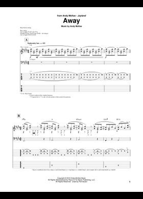 Free Andy McKee sheet music | Download PDF or print on MuseScore.com