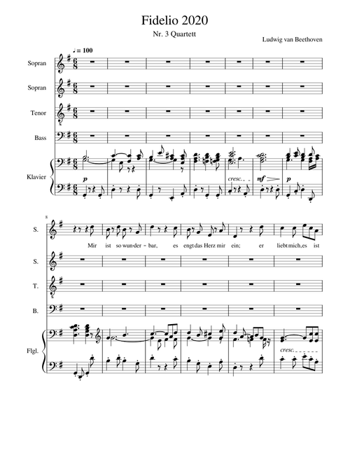 Fidelio Nr. 3 Quartett Mir ist so wunderbar