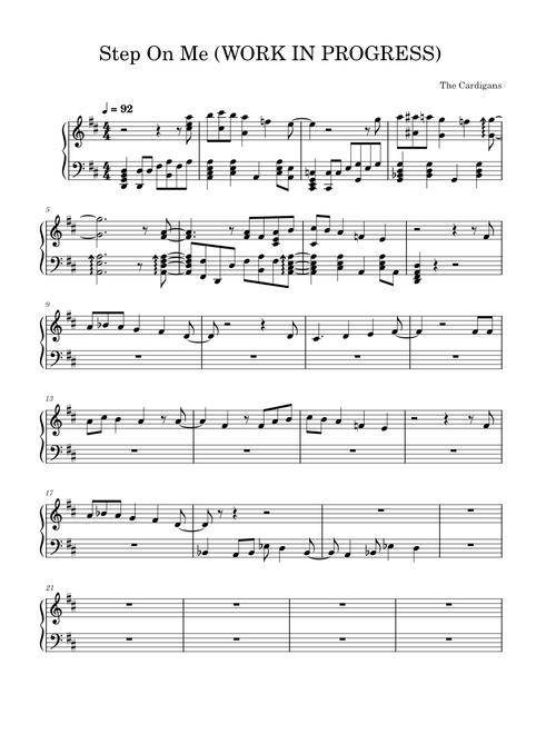 Step on me – The Cardigans (WIP)