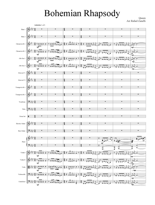 Bohemian Rhapsody (Arr. Rafael Zanelli) - Queen (Large Ensemble)