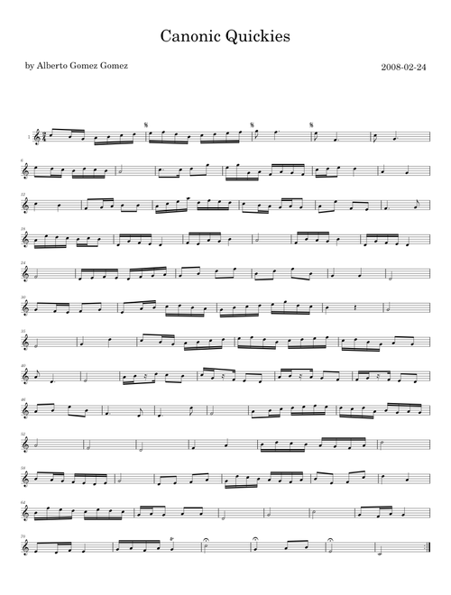 Canonic Quickies - Alberto Gomez Gomez