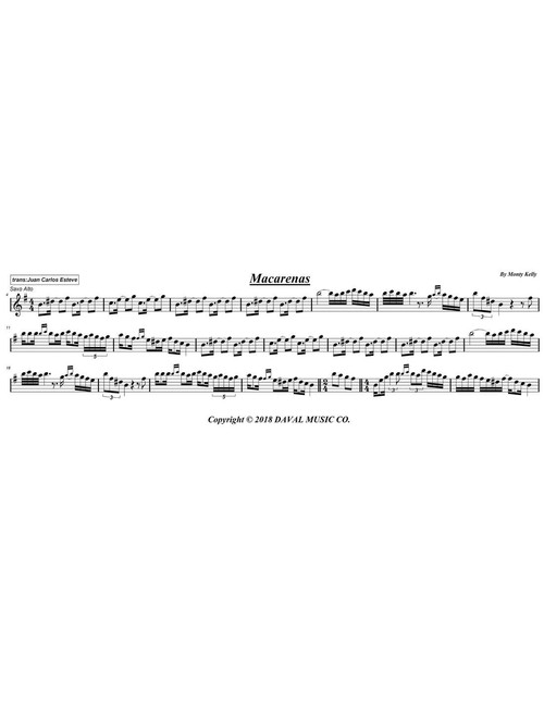 Macarenas (Arr. juan carlos esteve / Gran Coda) - Monty Kelly (Alto Sax Solo)