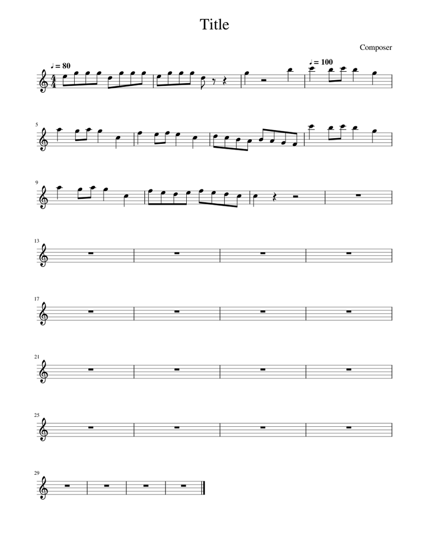 ヨッシーアイランド op1 Sheet Music for Kalimba (Solo