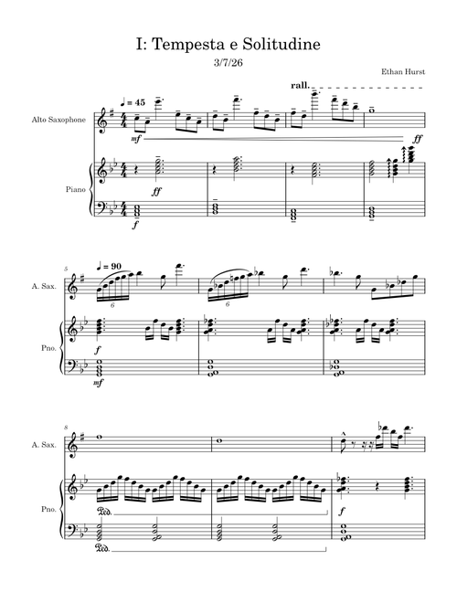 Alto Saxophone Solo 1 – efhurst40