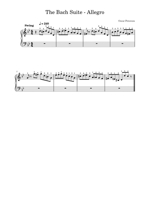 The Bach Suite Allegro – Oscar Peterson