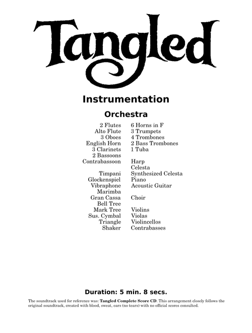 01. Prologue – Alan Menken - Tangled