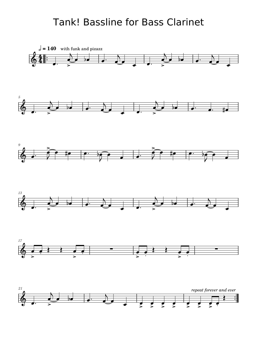 Cowboy bebop tank Misc Soundtrack Tank! Bassline for Bass