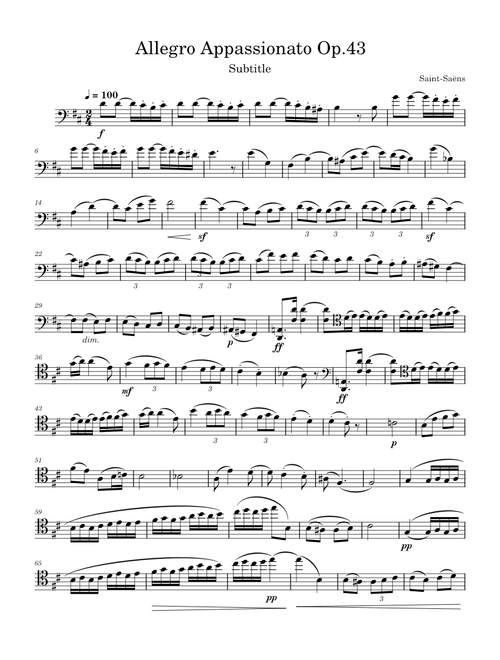 Allegro appassionato Op.43 – Camille Saint-Saëns