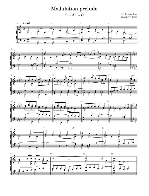 Modulation prelude