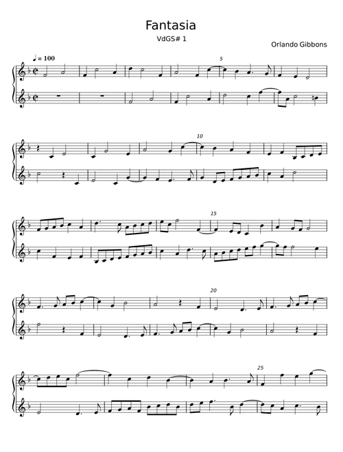 Fantasia - Orlando Gibbons