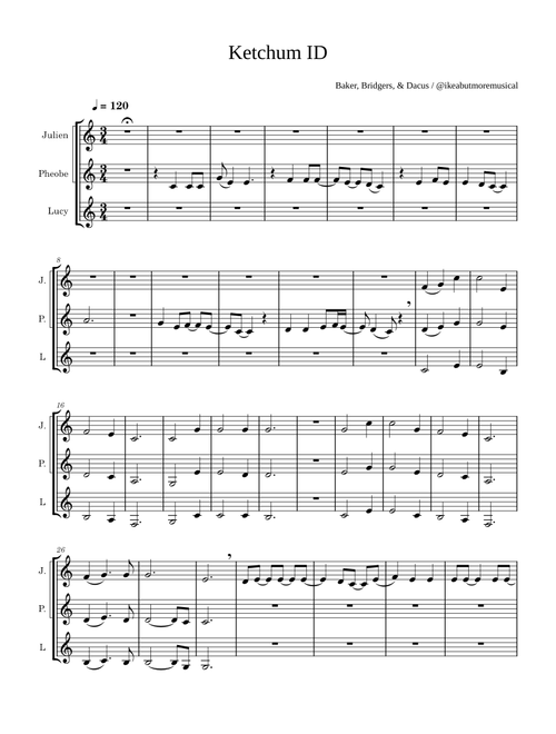 Ketchum, ID - boygenius (arranged by ikeabutmoremusical on reddit)