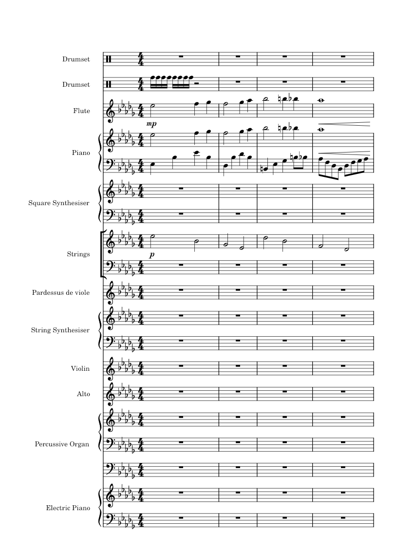 GCSE composition final draft remaster. - mo. Sheet music for Piano ...